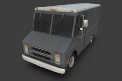 Step Van Low-poly  3D model