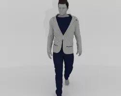 Stylish Summer Outfit for Men 3D model  3D model