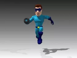 Super Hero Low-poly  3D model