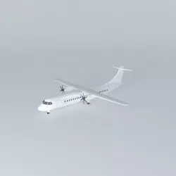 Template Aerospatiale Aeritalia ATR 72 500 Gear Down 3D model