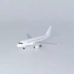 Template Airbus A318 3D model