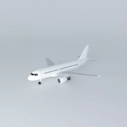 Template Airbus A319 100 v2 3D model