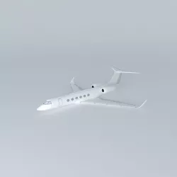 Template Gulfstream G550 3D model