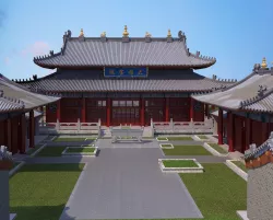 temple 3D model