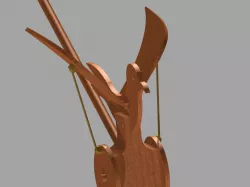 Wooden bird toy