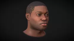 African Male Bust
