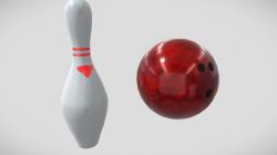 Free STL file Bowling Pins/ball - standard and duck pin