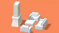 Cartoon Fire Place