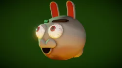Cartoon mad bunny rabbit