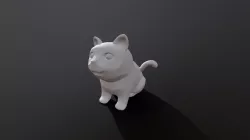 Cat stylised 3D Model