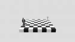 Chess Pieces on Board