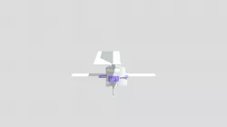 flying wing with tricycle gear