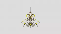 Haunted Mansion Chandelier V3- Library version
