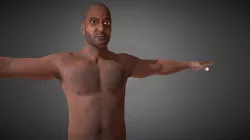 Human body low poly model