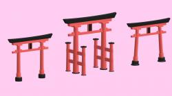 Headphone Stand Japanese Torii Gate 3D Printed & Assembled Headset Stand  for Aesthetic Tech Desk Accessory Gaming Room Decor 