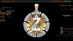 Jewelry. Pendant With Letter Z - 3D CAD