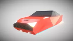 Low-Poly Flying Car