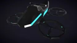 Lowpoly Hoverbike Comic Style