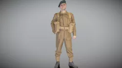 Man in British soldier uniform 273