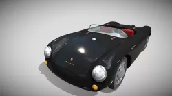 Porsche 550 Spyder black rev
