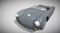 Porsche 550 Spyder gray