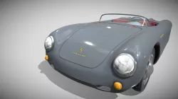 Porsche 550 Spyder gray rev