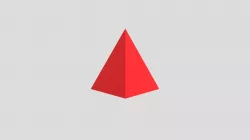 Red Triangular Pyramid