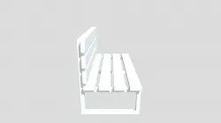 Simple Park Bench un-textured