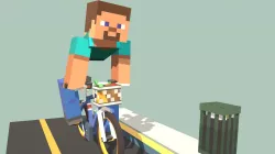 Steve pedaling