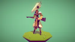 Stylized Ancient Creature 3D Model.