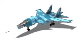 SU-34 Fullback Jet Fighter Aircraft