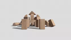 Wooden Block Stack 2