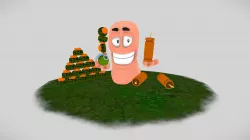 Worm 3D with weapons