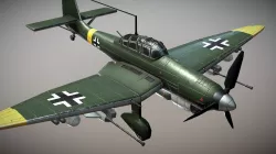 WW2 German Dive-Bomber JU87 Stuka