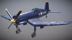 WW2 US Carrier-Based Fighter F4U Corsair