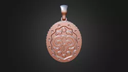 3D CAD The Aries Pendant