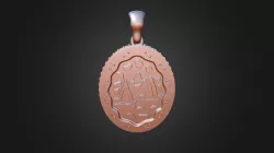3D CAD Women's Libra Zodiac Pendant