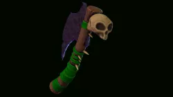 Aztec obsidian axe