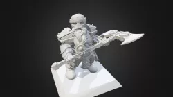 Dwarf miniature pose 2 armour 3