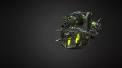 Fel Iron Horde Lightning Cannon Tank - Animated