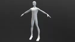 Low Poly Male Base - Slender