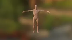 Realistic Old Man - Rigged