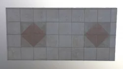 Tiled Floor Diamond Squares