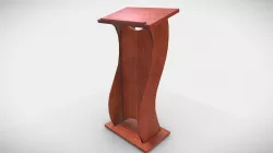 Wooden Curved Pulpit