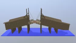 Wooden Rialto Bridge about 1500