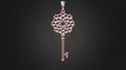 3D CAD Key Pendant