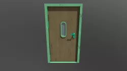 50s Door Lowpoly