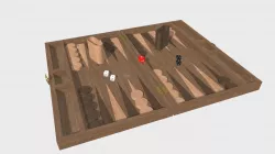 Backgammon board game set
