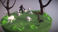 Hunter and werewolf - FairyTaleChallenge.