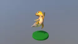 Leopard Gecko in Jump Pose